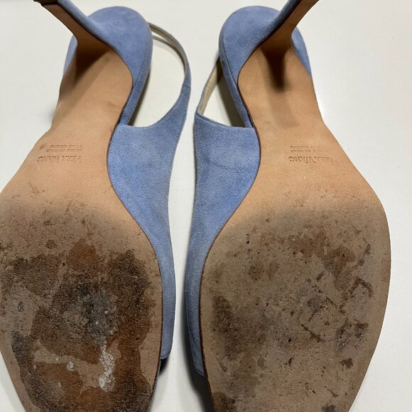 Vera Wang Blue Suede shoes - Picture 2 of 4